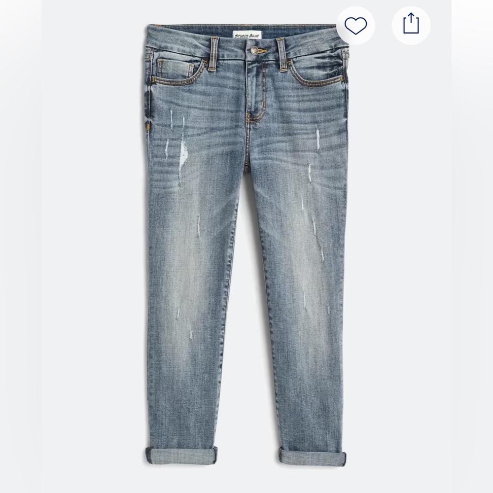 Studio Blue Skinny Roll Cuff Jean
